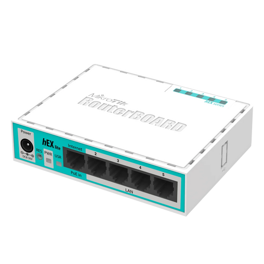 MikroTik hEX Lite - 5 Port Ethernet Desktop Router