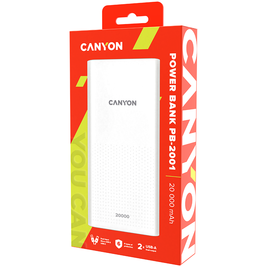 Canyon Power Bank PB-2001 - White