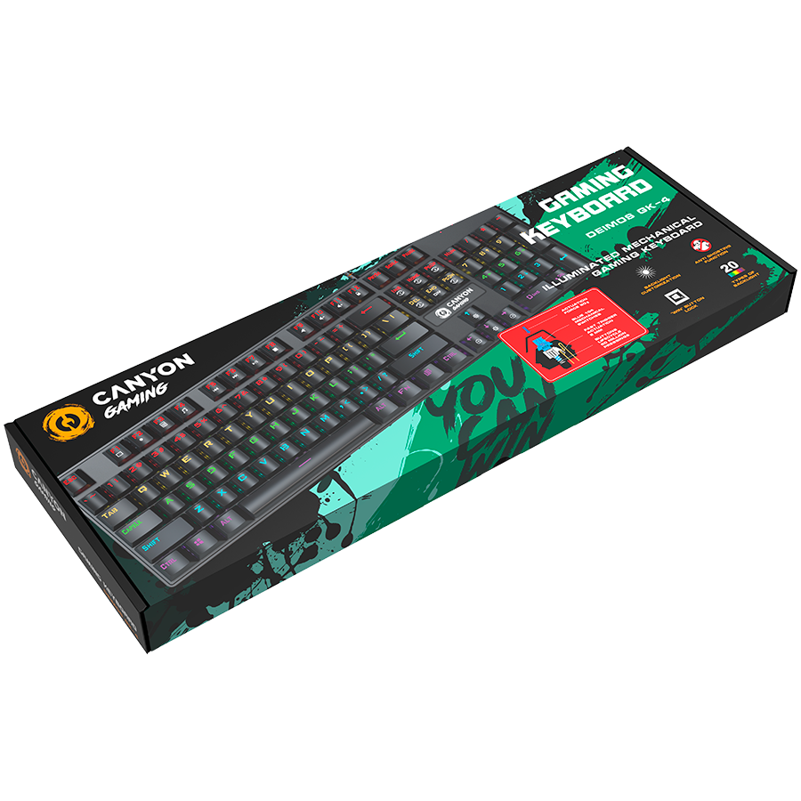 Canyon Gaming Keyboard Deimos GK-4 - Black