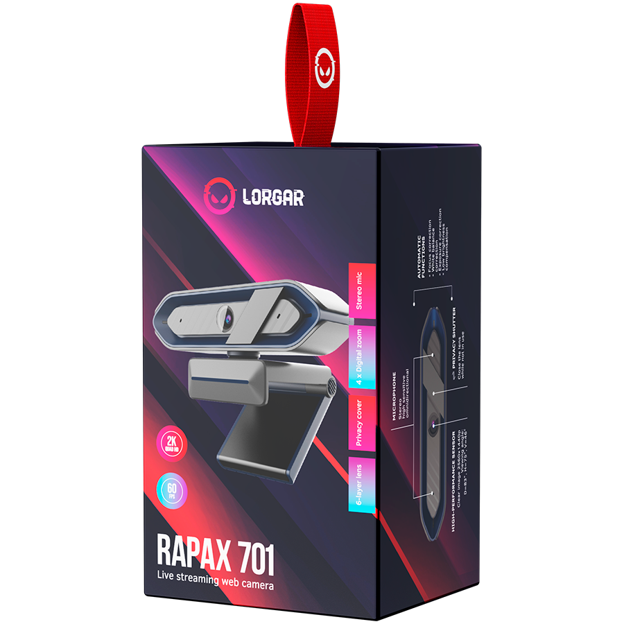 Lorgar Rapax 701 Webcam - Black