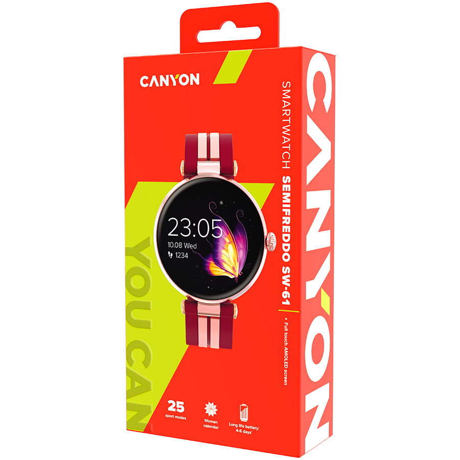 Canyon Semifreddo SW-61 Smart Watch - Rose Gold
