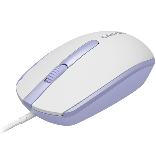 Canyon Wired Mouse M-10 - White Lavender