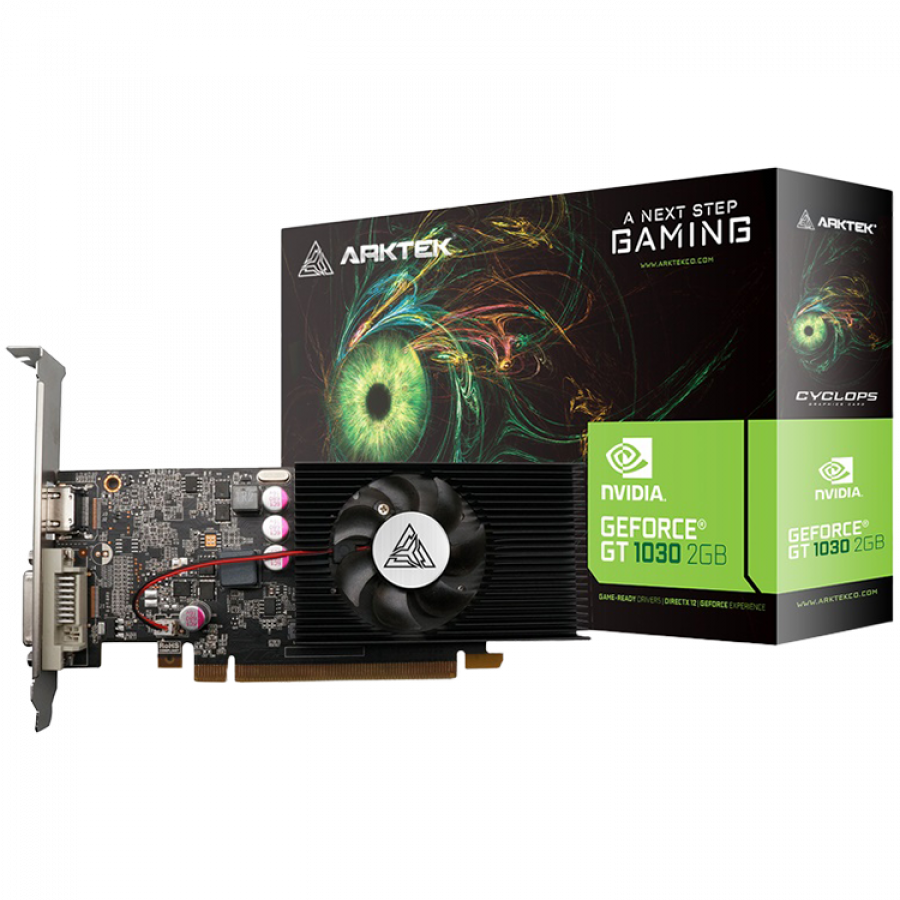 Arktek GT1030 DDR4 4GB Low Profile GPU Graphics Card