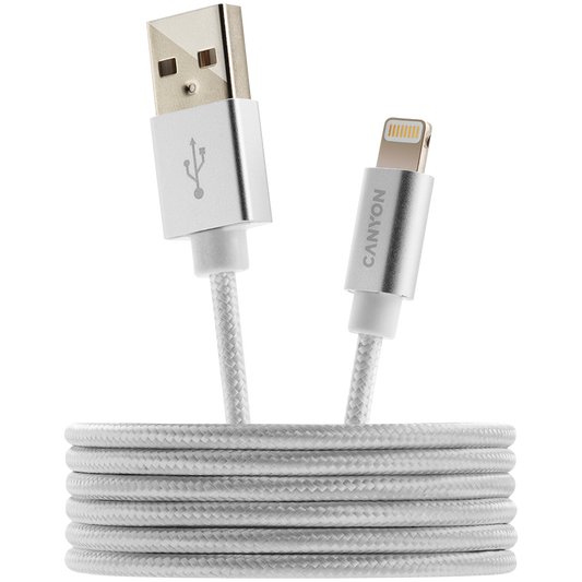 Canyon USB-A to Lightning 12W 1M - Pearl White