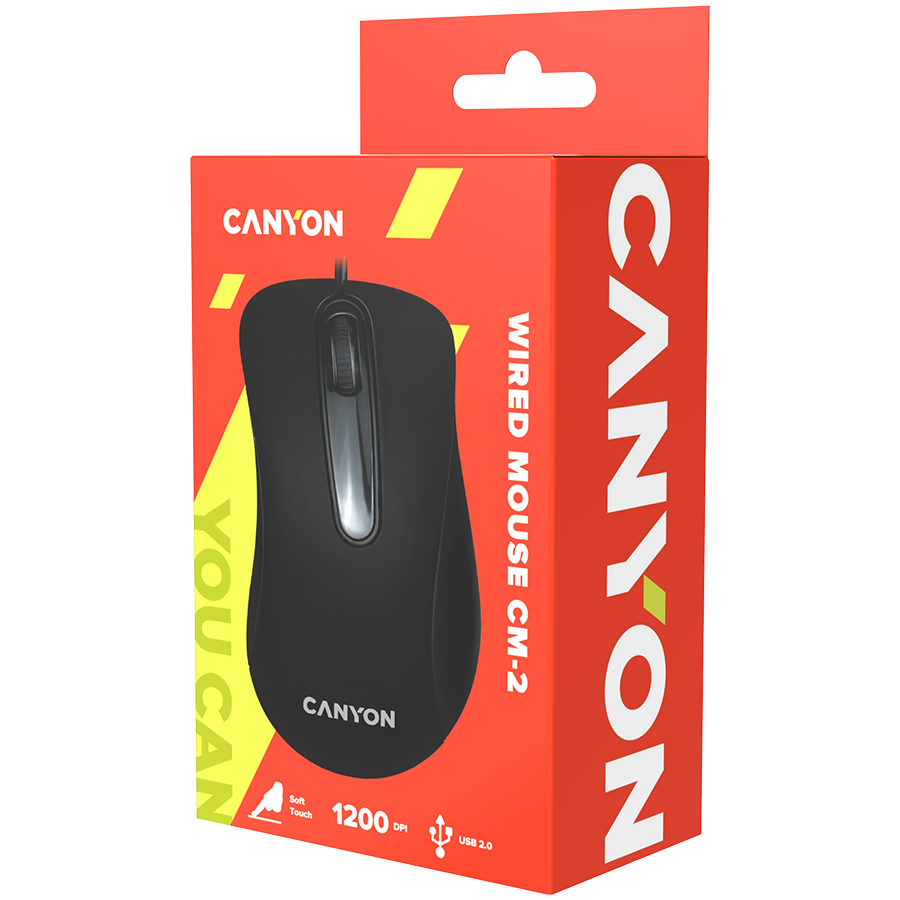 Canyon Wired Mouse CM-2 - Black