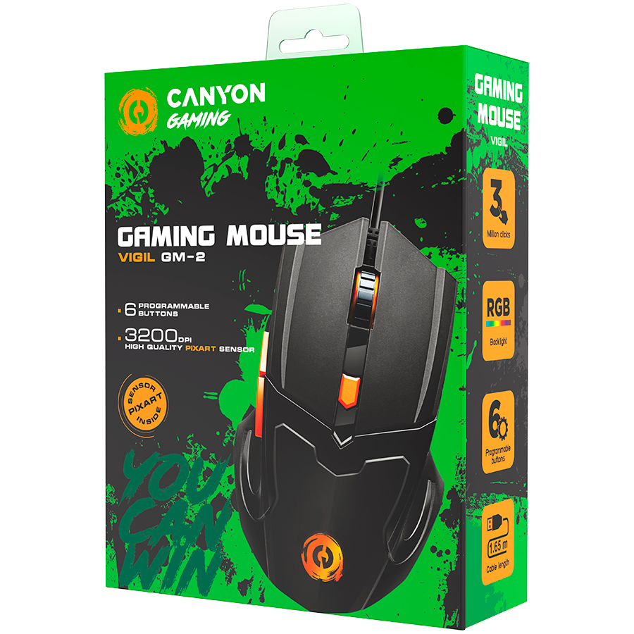 Canyon Vigil GM-2 Gaming Mouse - Black