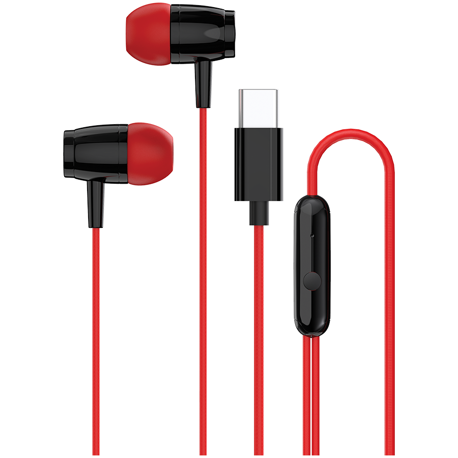 Canyon SEP-5 Type-C In-Ear Headphones - Red