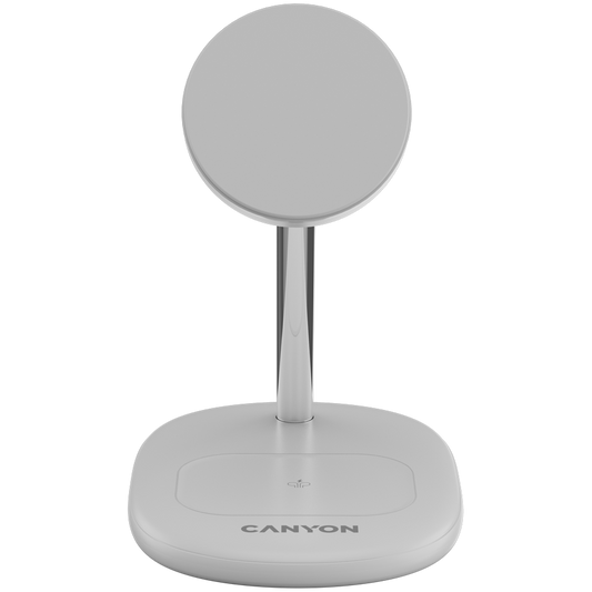 Canyon WCS-205 15W Qi2 2-in-1 Wireless Charger - White