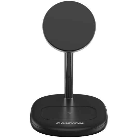 Canyon WCS-205 15W Qi2 2-in-1 Wireless Charger - Black