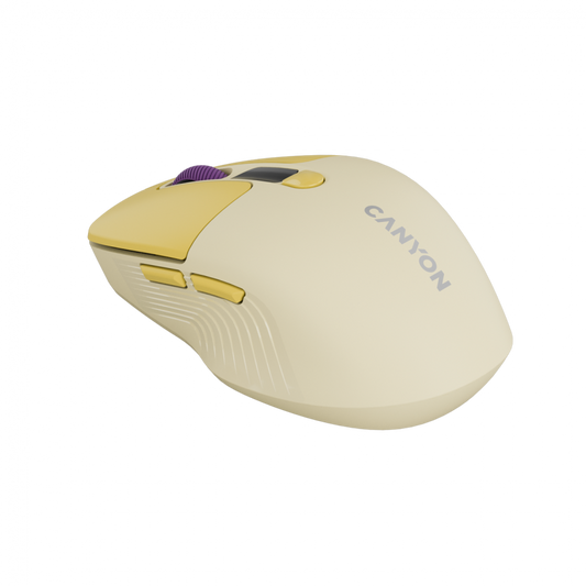 Canyon Silent Dual Mode Wireless Mouse MW-26 - Yellow