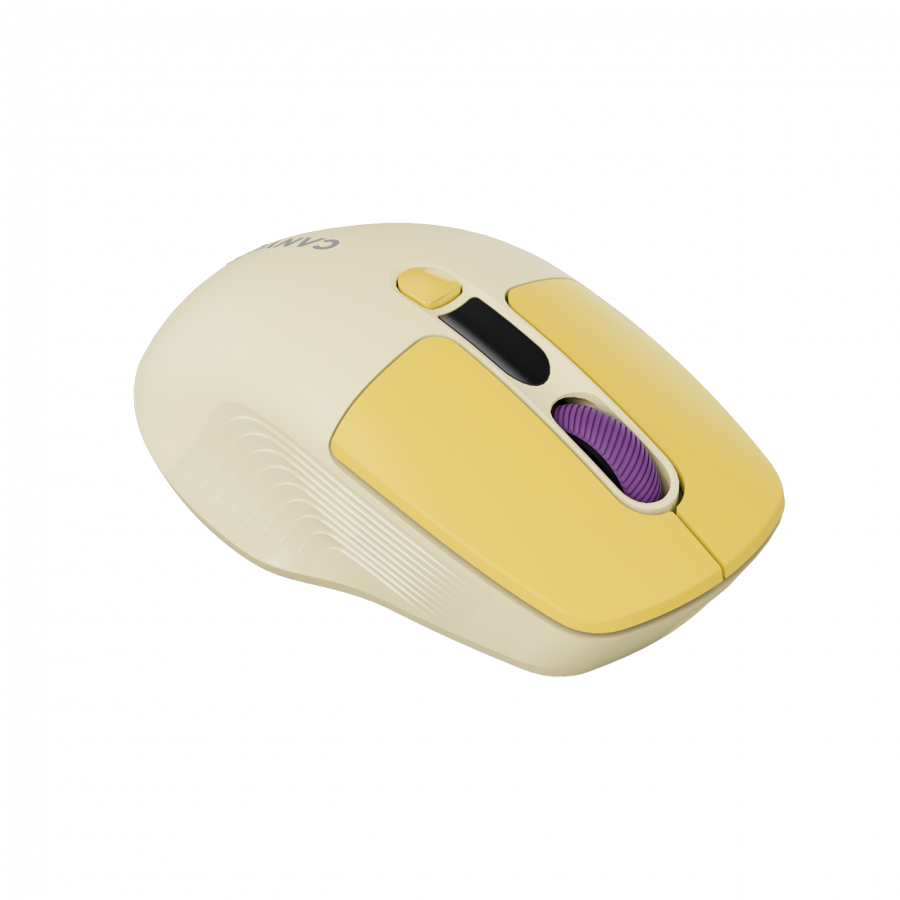 Canyon Silent Dual Mode Wireless Mouse MW-26 - Yellow