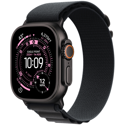 Apple Watch Ultra 3 GPS + Cellular 49 mm Black Titanium with Black Alpine Loop Medium