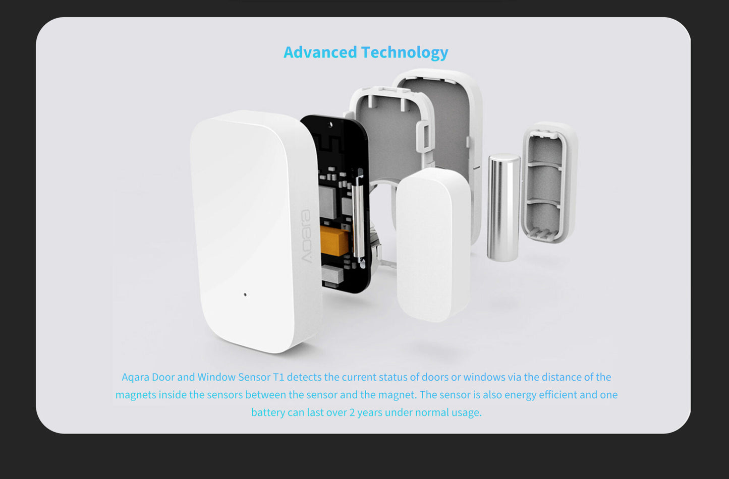 Aqara Door and Window Sensor T1 - Aqara Hub Required