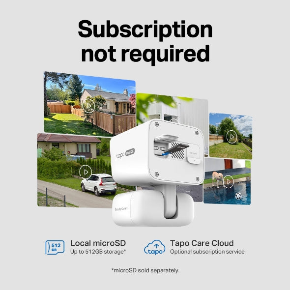 Tapo Solar-Powered Dual-Lens Pan/Tilt Security Camera Kit - Tapo C645D KIT