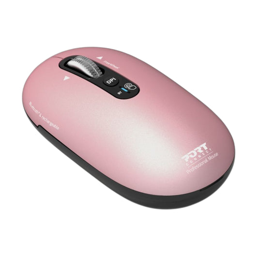 Port Connect PURE MAC Rechargeable Wireless & Bluetooth Mouse – Copper Rose