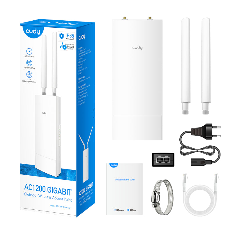 Cudy AC1200 Gigabit Dual Band Ceiling Access Point – AP1300 Outdoor