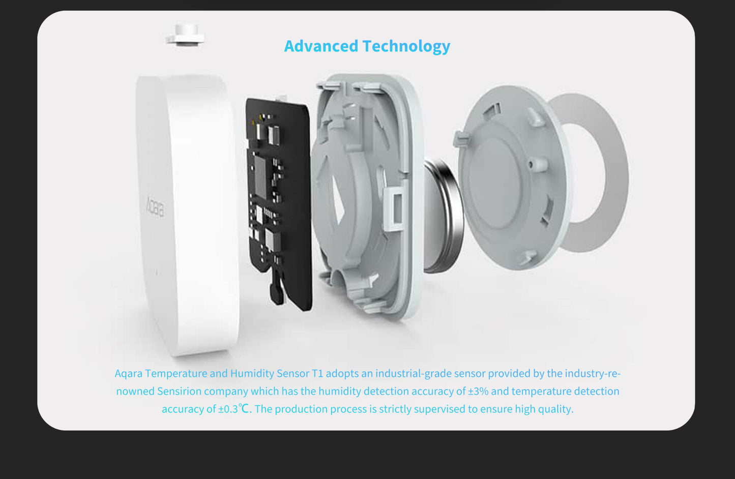 Aqara Temperature and Humidity Sensor T1 - Aqara Hub Required