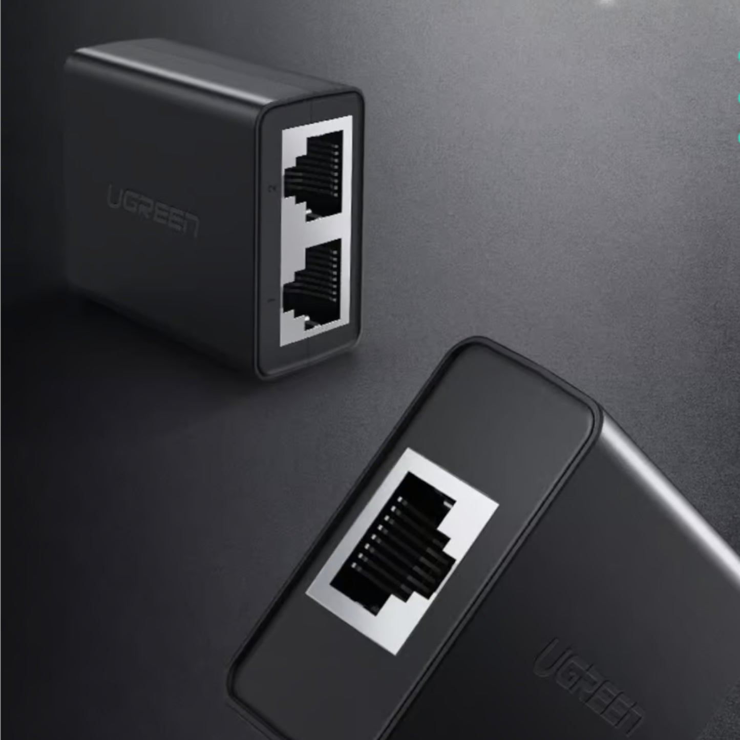 UGREEN RJ45 Splitter Adapter 2 Pack (Black)