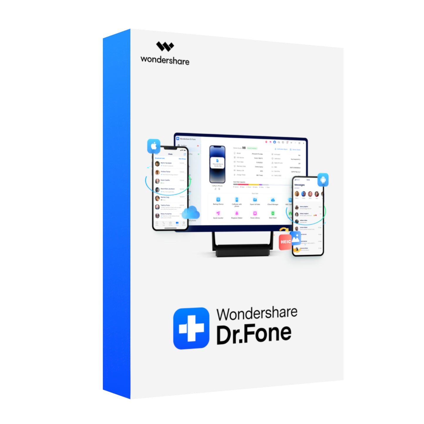 Wondershare Dr.Fone – Full Toolkit for Windows (Digital Annual License | Unlimited devices | 1 PC)