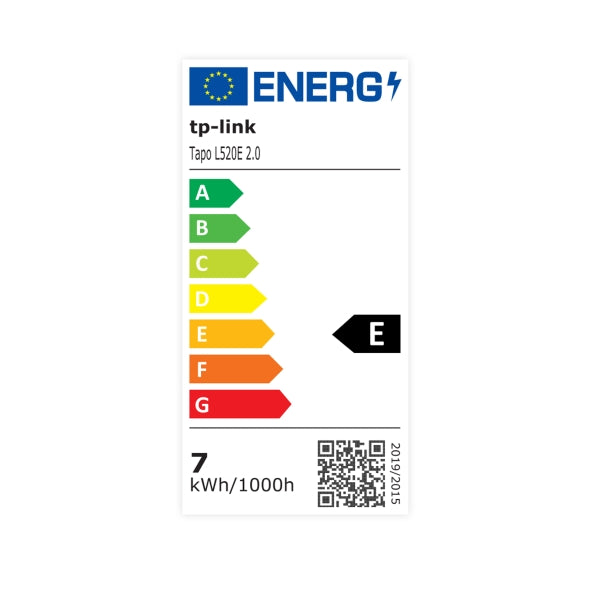 Tapo Smart Wi-Fi Light Bulb, Daylight & Dimmable - Tapo L520E