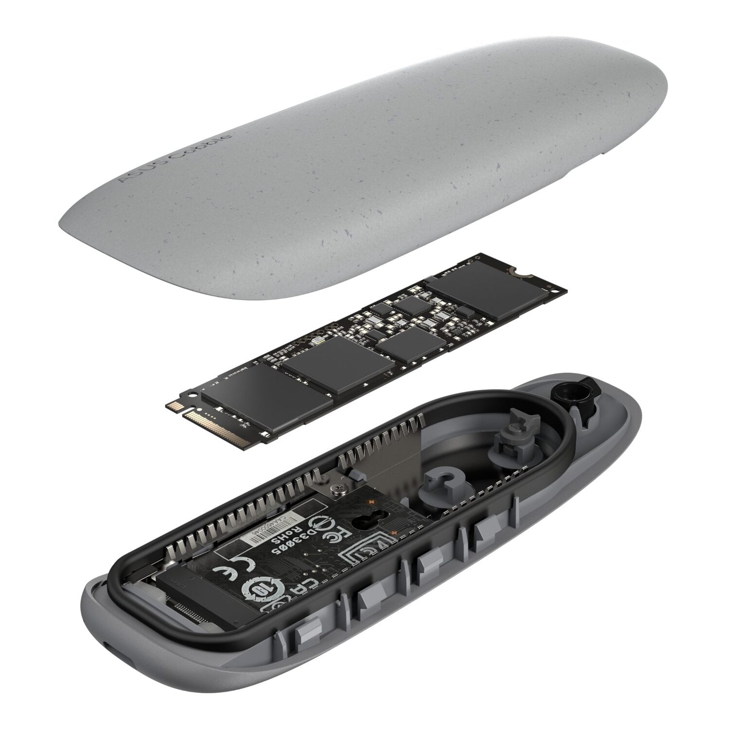 Asus Cobble M.2 SSD Enclosure – Grey