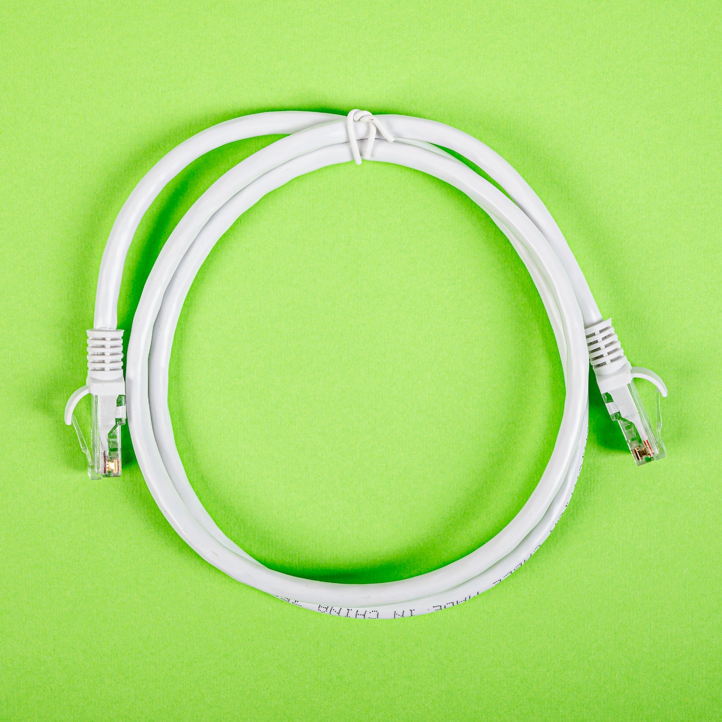 White Gizzu Cat6 UTP Fly Lead Ethernet Network Cable - 1m