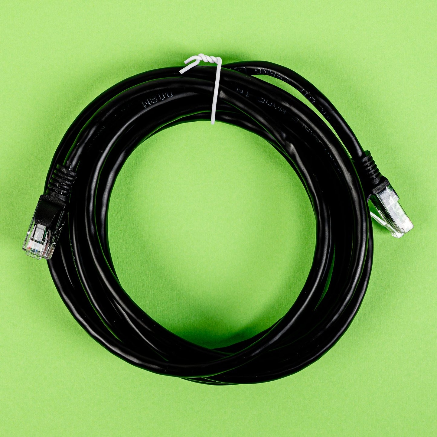 Black Gizzu Cat6 UTP Fly Lead Ethernet Network Cable - 3m