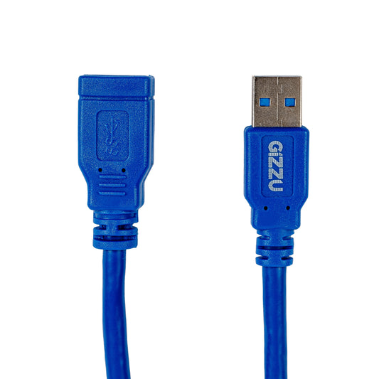 Gizzu USB 3.0 Extension Cable 5m – Blue