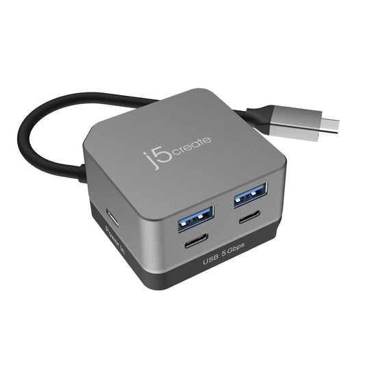 J5create Flexible Ports USB-C 4K144 HDMI Hub - Cube Plus 6 in 1 - JCD361