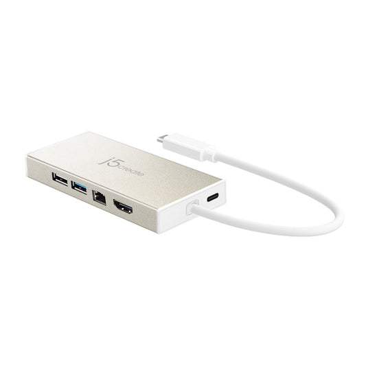 J5create USB-C Multiport Adapter with Power Delivery - JCD376