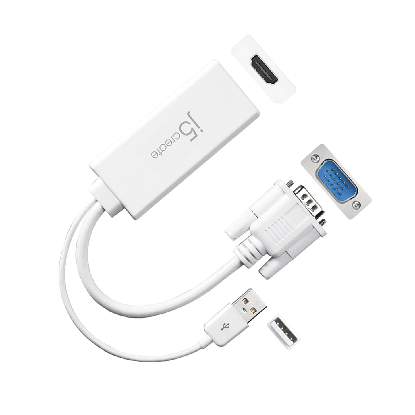 J5create VGA to HDMI Video Audio Adapter - JDA214