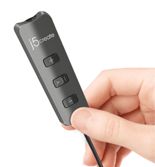 J5create Black Premium Audio Adapter with Lightning Connector - JLA160