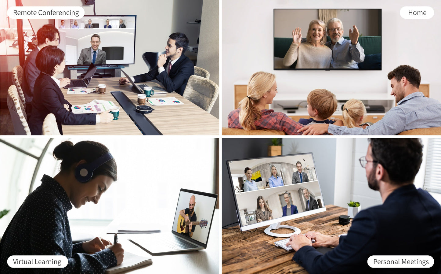 J5create 360° AI-Powered Webcam with Speakerphone - JVU368