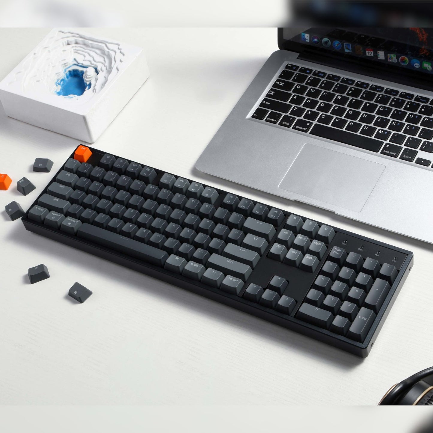 Keychron K10 QMK RGB Wireless Mechanical Keyboard V.2 - Super RED Switch