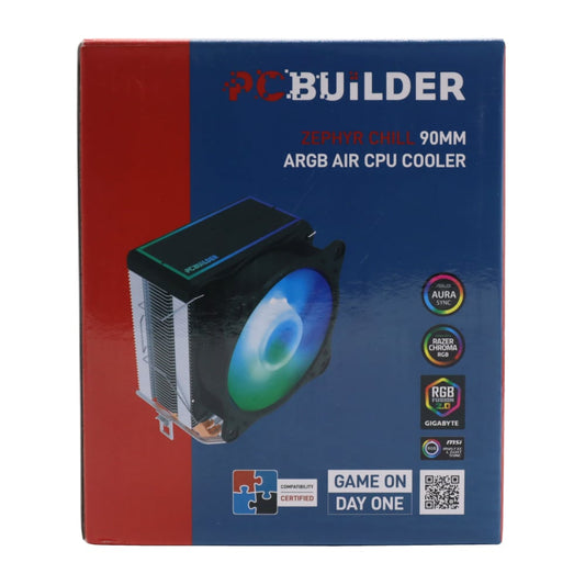 PCBuilder Zephyr Chill 90MM ARGB AIR CPU Cooler