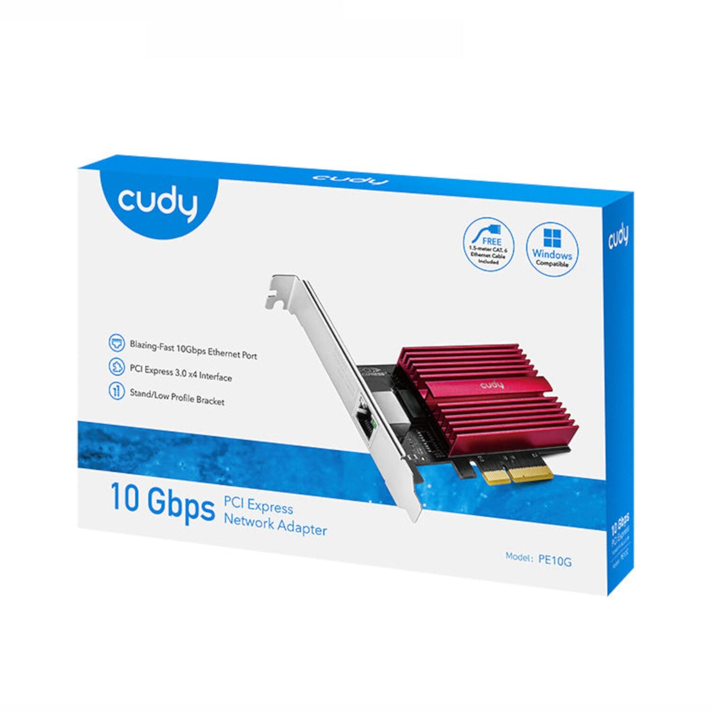 Cudy PE10G Network Adapter – 10Gbps, PCI Express