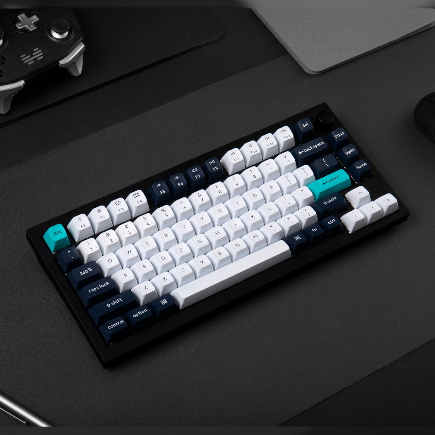 Keychron Q1 Max QMK/VIA RGB Wireless Mechanical Keyboard - Gateron RED Switches