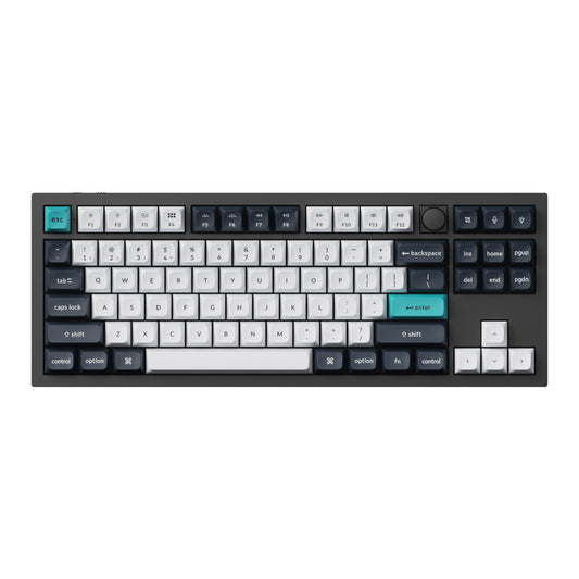 Keychron Q3 Max 80% Full Assembled Knob Red Switch Hot-Swap Gateron Jupiter RGB Wireless Keyboard – Black