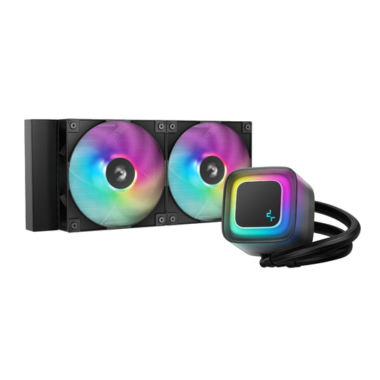 DeepCool LE240 V2 240mm ARGB AIO CPU Liquid Cooler – Black