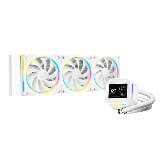DeepCool LM360 ARGB 360mm AIO CPU Liquid Cooler – White
