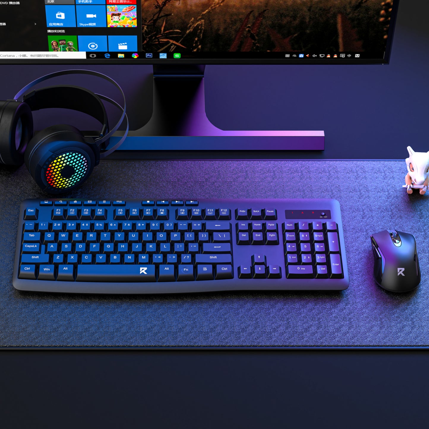 Redragon BS-7367-A Wireless Keyboard and Mouse Combo – Black