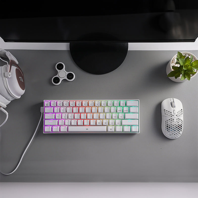 REDRAGON K630W DRAGONBORN Wired Mechanical Keyboard - White