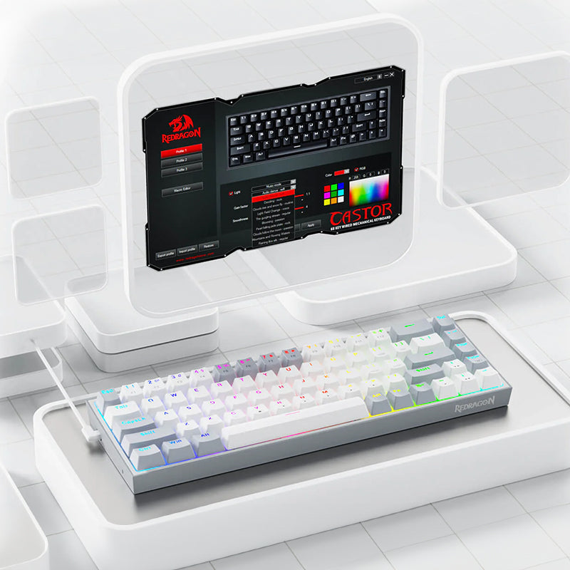 Redragon K631 CASTOR Wired RGB Gaming Keyboard