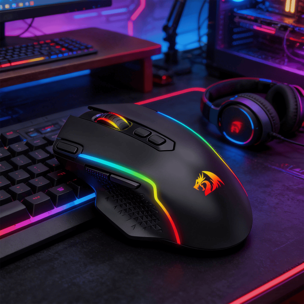 Redragon TAIPAN MAX 12000DPI Wireless Gaming Mouse – Black