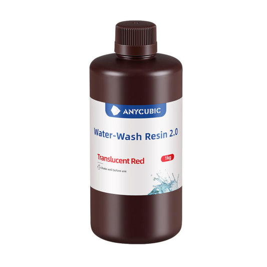 Anycubic Water Wash Resin 2.0 – Translucent Red