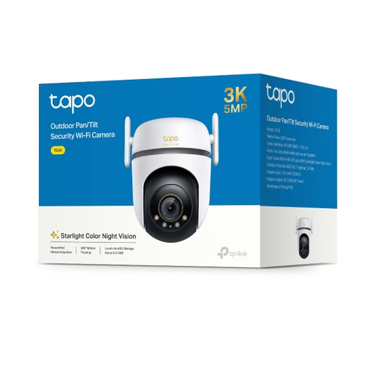 Tapo Outdoor Pan/Tilt Security Wi-Fi Camera - TC43
