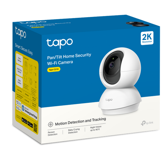 Tapo Pan/Tilt Home Security Wi-Fi Camera - Tapo C210