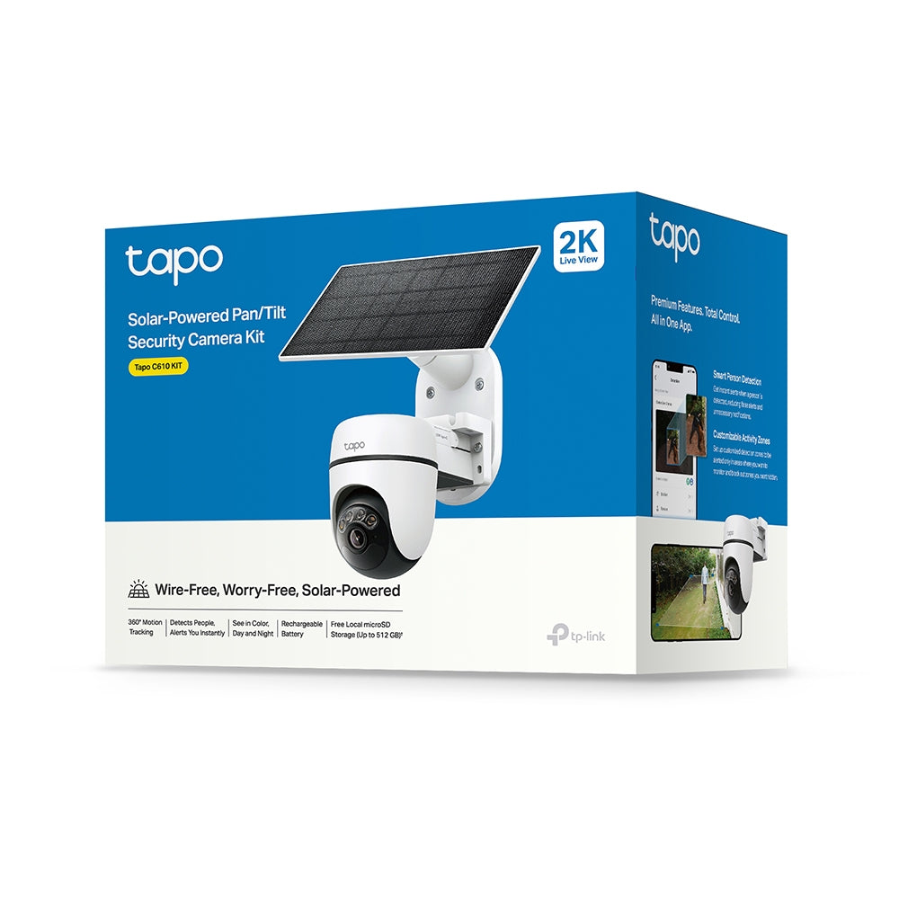 Tapo Solar-Powered Pan/Tilt Security Camera Kit - C610 KIT