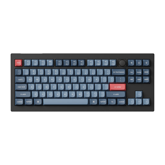 Keychron V3 Max QMK/VIA 80% Wireless Custom Mechanical Keyboard (Banana Switch) – Carbon Black