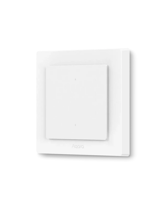 Aqara Light Switch H2 EU - 2 Buttons, 1 Channel - Aqara Hub Required